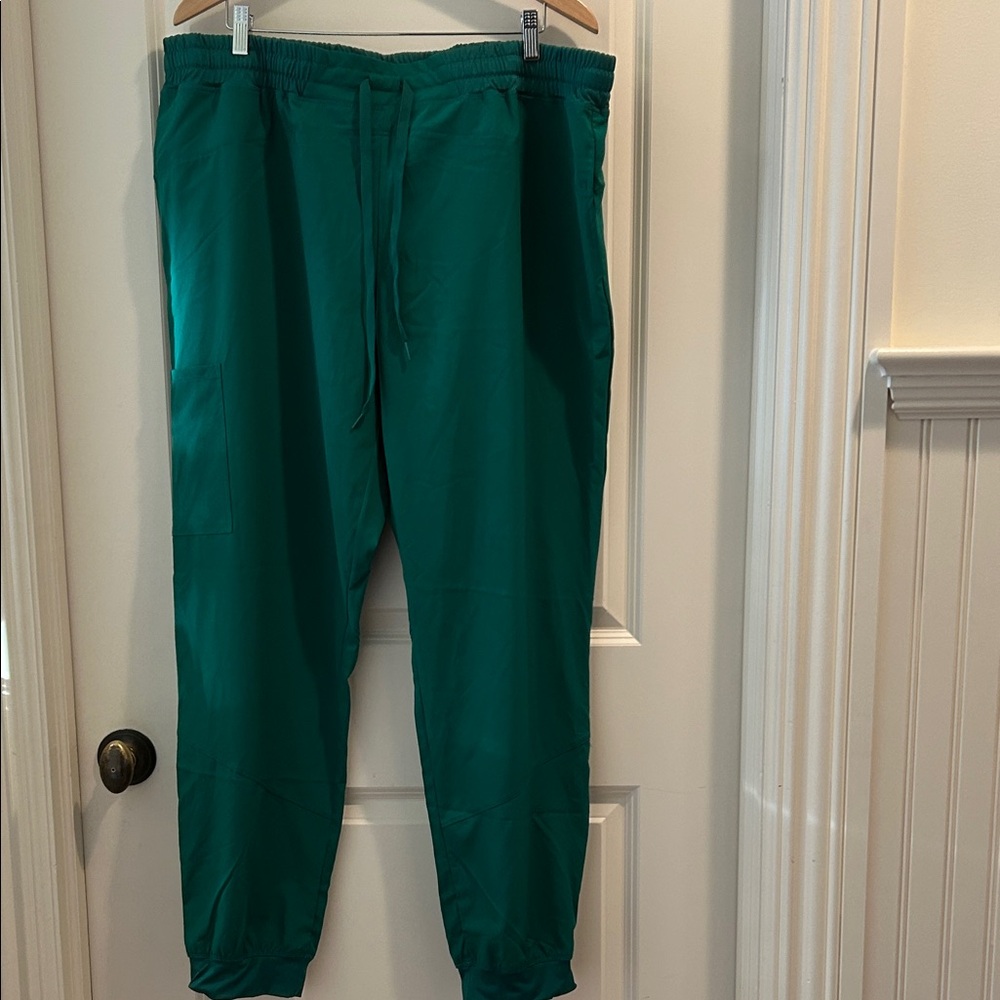 Natural Uniforms Modern Fit Cool Stretch drawstring scrub Pants pockets size 2X